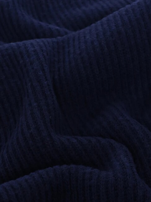 LOGO Ribbed scarf blue - Scarves