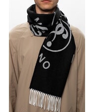 MOSCHINO JACQUARD Scarf with fringes - Scarves