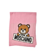MOSCHINO TEDDY LOGO Wool Blend Scarf - Scarves