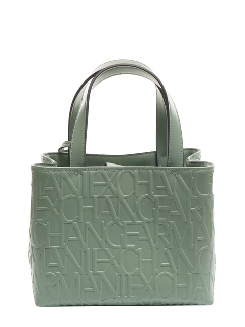 LOGO EMBOSSED Handbag with shoulder strap sage - Women’s Bags