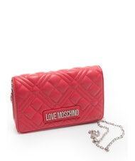 LOVE MOSCHINO QUILTED Mini Bag with shoulder strap fuchsia - Women’s Bags - 2