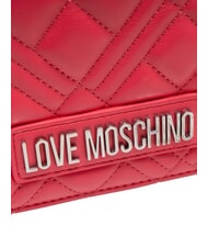 LOVE MOSCHINO QUILTED Mini Bag with shoulder strap fuchsia - Women’s Bags - 3