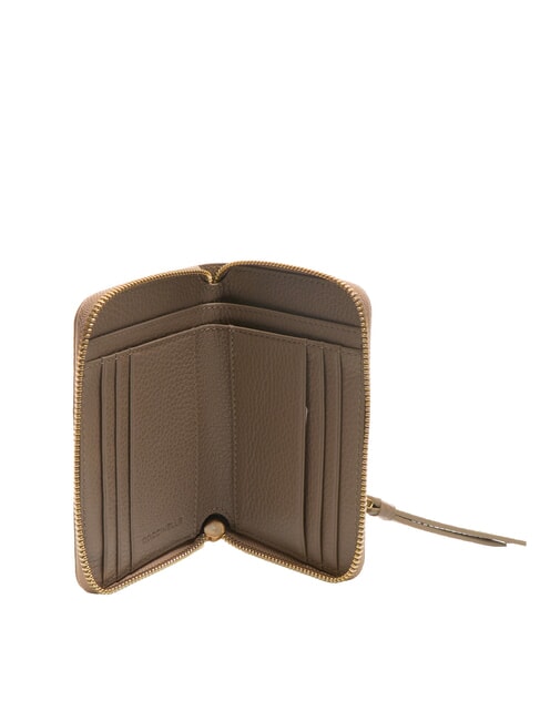 VOILE Medium zip around leather wallet warm taupe - Women&rsquo;s Wallets