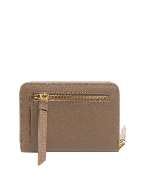 VOILE Medium zip around leather wallet warm taupe - Women&rsquo;s Wallets