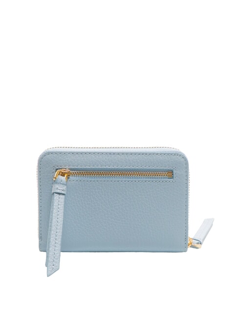 VOILE Medium zip around leather wallet mist blue - Women’s Wallets