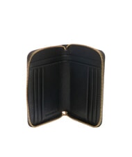 COCCINELLE VOILE Medium zip around leather wallet Black - Women’s Wallets - 2