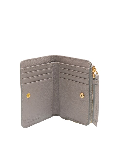 VOILE Medium hammered leather wallet light grey - Women’s Wallets