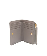 COCCINELLE VOILE Medium hammered leather wallet light grey - Women’s Wallets - 2