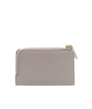 COCCINELLE VOILE Medium hammered leather wallet light grey - Women’s Wallets - 3