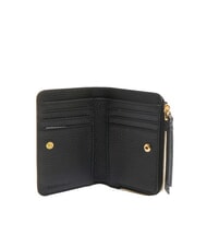 COCCINELLE VOILE Medium hammered leather wallet Black - Women’s Wallets - 2