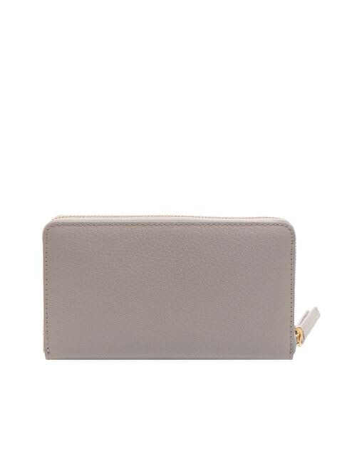 VOILE Large leather zip around wallet light grey - Women’s Wallets
