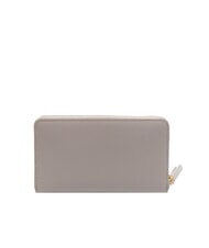 COCCINELLE VOILE Large leather zip around wallet light grey - Women’s Wallets - 3