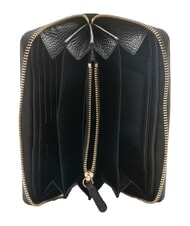 COCCINELLE VOILE Large leather zip around wallet Black - Women’s Wallets - 2