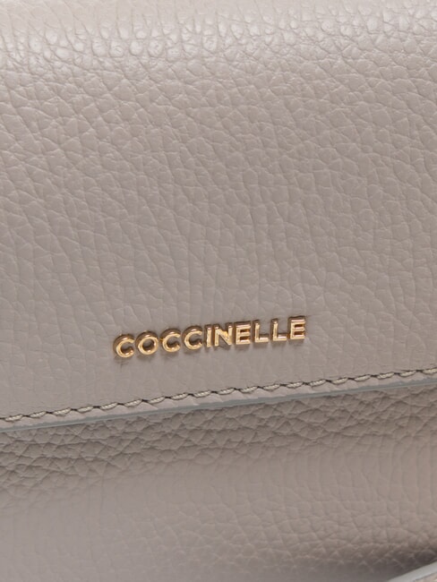 FAINT Hammered leather mini bag light grey - Women’s Bags