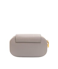 COCCINELLE FAINT Hammered leather mini bag light grey - Women’s Bags - 4