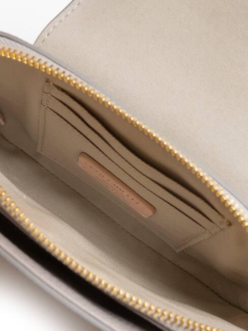 FAINT Hammered leather mini bag light grey - Women’s Bags