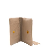 COCCINELLE SOFTY Hammered leather card holder powder pink - Women’s Wallets - 2