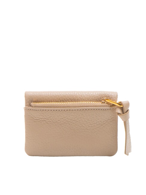 SOFTY Hammered leather card holder powder pink - Women’s Wallets