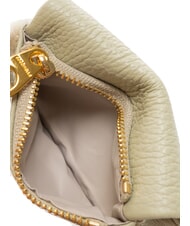 COCCINELLE SOFTY Hammered leather card holder celadon green - Women’s Wallets - 4