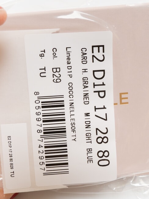 SOFTY Hammered leather card holder midnight blue - Women’s Wallets