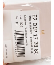 COCCINELLE SOFTY Hammered leather card holder midnight blue - Women’s Wallets - 3