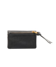 COCCINELLE SOFTY Hammered leather card holder Black - Women’s Wallets - 3