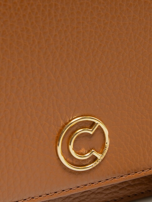 TULIP Hammered leather shoulder bag CUIR - Women’s Bags