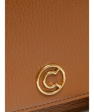 COCCINELLE TULIP Hammered leather shoulder bag CUIR - Women’s Bags - 3