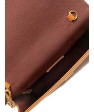 COCCINELLE TULIP Hammered leather shoulder bag CUIR - Women’s Bags - 5