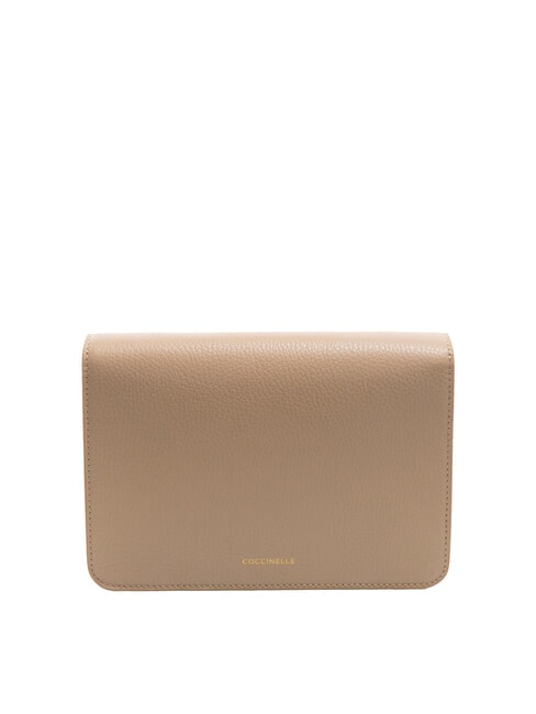 TULIP Hammered leather shoulder bag powder pink - Women’s Bags