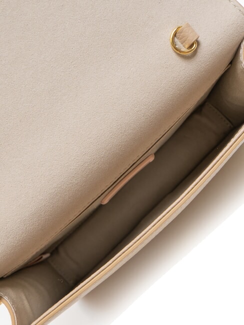 TULIP Hammered leather shoulder bag powder pink - Women’s Bags