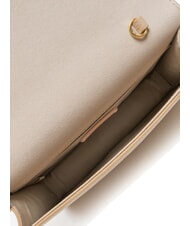 COCCINELLE TULIP Hammered leather shoulder bag powder pink - Women’s Bags - 6