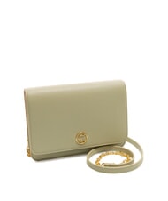 COCCINELLE TULIP Hammered leather shoulder bag celadon green - Women’s Bags - 2