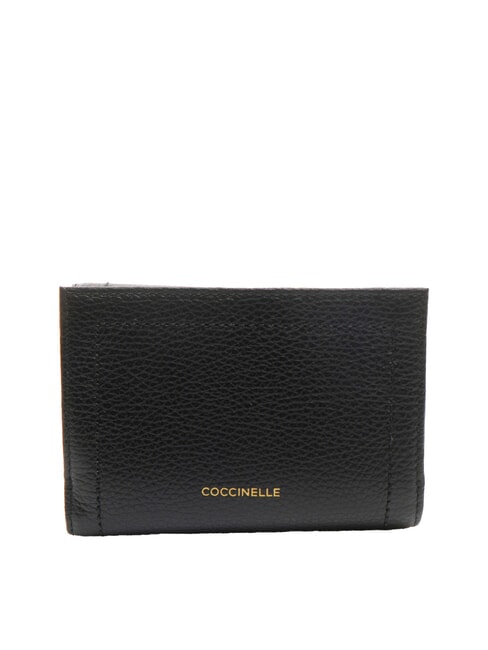 TALEA Medium hammered leather wallet Black - Women’s Wallets