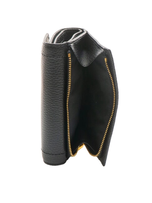 TALEA Medium hammered leather wallet Black - Women’s Wallets