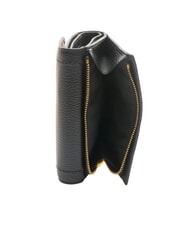 COCCINELLE TALEA Medium hammered leather wallet Black - Women’s Wallets - 4