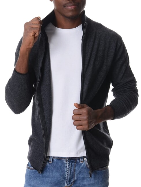 12GG Sweater dark gray melange - Men's Sweaters