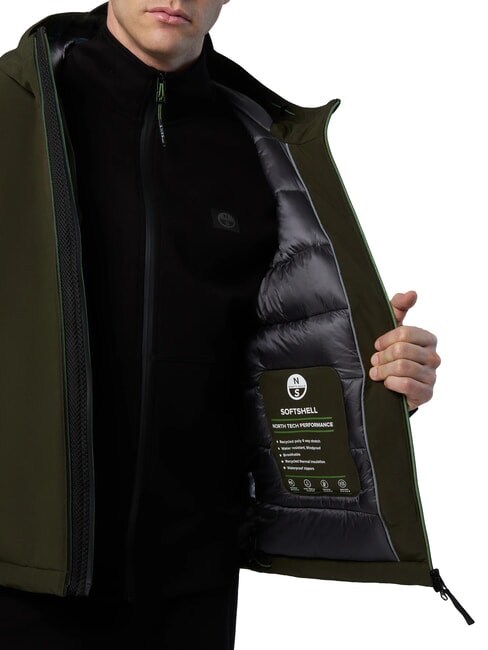 HOBART Hooded jacket forest green - Men's Jackets