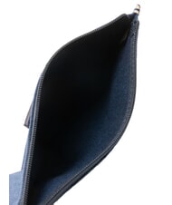 THE BRIDGE ANNA Flat canvas clutch navy blue/milk white gold abb. - Women’s Bags - 5