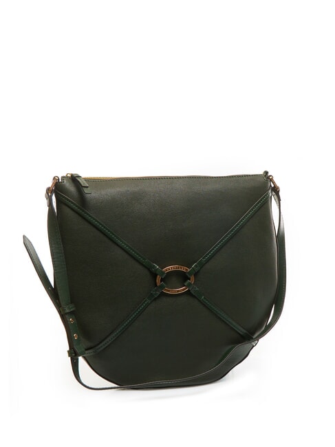 AMELIA Leather shoulder bag derby green gold badge - Women’s Bags