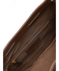 THE BRIDGE CARLOTTA Leather Bucket Bag BROWN - Women’s Bags - 5