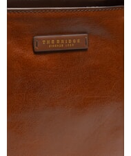 THE BRIDGE CARLOTTA Leather shopping bag BROWN - Women&rsquo;s Bags - 3