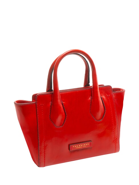 FIONA Leather tote bag with shoulder strap flamenco abb. gold - Women’s Bags