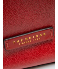 THE BRIDGE CARLOTTA Bucket shoulder bag cherry / gold - Women’s Bags - 3