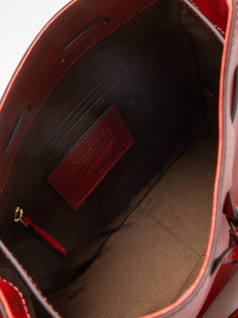 CARLOTTA Bucket shoulder bag cherry / gold - Women’s Bags