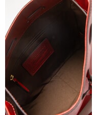 THE BRIDGE CARLOTTA Bucket shoulder bag cherry / gold - Women’s Bags - 5