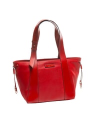 THE BRIDGE CARLOTTA Leather shoulder shopping bag cherry / gold - Women’s Bags - 2