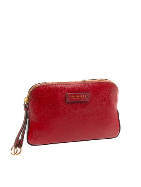 CARLOTTA Leather beauty case currant / gold - Beauty Case