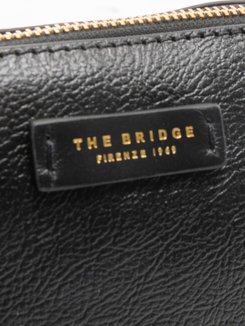 CARLOTTA Leather beauty case Black Gold - Beauty Case