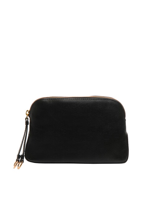 CARLOTTA Leather beauty case Black Gold - Beauty Case